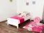 Bettrahmen für Kinder / Kinderbett 90 x 200 cm | Massivholz: Kiefer | Weiß Lackiert Abbildung