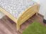 Kinderbett 90 x 200 cm | Massivholz: Kiefer | Natur Lackiert Abbildung