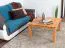 Beistelltisch Couchtisch Kernbuche Massivholz Farbe: Natur 45x80x80 cm Abbildung