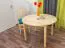 Massivholz Tisch 110x110 cm Kiefer, Farbe: Natur Abbildung