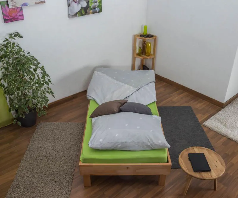 Futonbett Kernbuche 90 x 200 cm geölt Abbildung