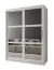Kleiderschrank mit 2 Kleiderstangen Elbrus 05, Weiß Matt, Maße: 200 x 150 x 62 cm, mit 6 Spiegeln, 5 Holzeinlegeböden, für Schlafzimmer