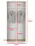 Einfacher Kleiderschrank mit zwei Fächer Zapopan 26, zwei ausziehbare Kleiderstangen, Farbe: Grafit, Maße: 185 x 90 x 40 cm, modernes Design