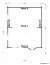 Holz-Gartenhaus 7,45 x 5,48 Meter (inkl. Dach) | 3 Fenster | 70 mm Blockbohlen |natur unbehandelt | Satteldach | inkl. Fußboden | aus nordischer Fichte Abbildung