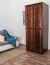 Schlafzimmer - Kleiderschrank Kiefer Massivholz Nussfarben - Abmessung 190 x 80 x 60 cm (H x B x T) Abbildung