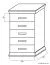 Kommode Wewak 08, Farbe: Sonoma Eiche - Abmessungen: 117 x 70 x 42 cm (H x B x T)