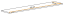 Wandregal Fardalen 37, Farbe: Weiß - Abmessungen: 1,8 x 120 x 20 cm (H x B x T)