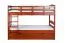 Etagenbett / Stockbett 90 x 200 cm "Easy Premium Line" K17/n inkl. Liegeplatz und 2 Abdeckblenden, Buche Massivholz Kirschfarben lackiert, teilbar