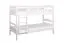 Etagenbett für Erwachsene "Easy Premium Line" K17/n, Buche Vollholz massiv weiß lackiert - Liegefläche: 90 x 200 cm (B x L), teilbar