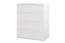 Jugendzimmer - Kommode Alard 05, Farbe: Weiß - Abmessungen: 94 x 80 x 40 cm (H x B x T)
