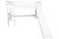 Großes weißes Stockbett mit Rutsche 120 x 200 cm, Buche Massivholz Weiß lackiert, teilbar in zwei Einzelbetten, "Easy Premium Line" K32/n