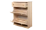 Schuhschrank Kiefer Vollholz massiv natur Junco 217 - Abmessung 98 x 72 x 30 cm