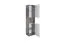 Jugendzimmer - Schrank Lede 05, Farbe: Grau / Eiche / Weiß - Abmessungen: 190 x 45 x 40 cm (H x B x T)