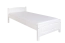 Kinderbett aus Massivholz, modernes Jugendbett Buche Vollholz 117, Weiß, inkl. Lattenrost, Matratzenmaße 90 x 200 cm