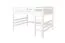 Hochbett 160 x 190 cm "Easy Premium Line" K23/n, Buche Massivholz weiß lackiert, teilbar
