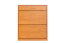 Schuhschrank Pamanukan 02, Farbe: Erle - Abmessungen: 98 x 82 x 25 cm (H x B x T)