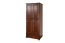 Kleiderschrank Kiefer Vollholz massiv Nussfarben Junco 10A - Abmessung 195 x 84 x 59 cm (H x B x T)