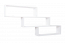 Hängeregal / Wandregal Kiefer massiv Vollholz weiß lackiert Junco 280 - Abmessung 85 x 180 x 20 cm
