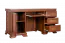 Schreibtisch Sentis 06, Farbe: Dunkelbraun - 77 x 147 x 60 cm (H x B x T)