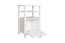 Weißes kleines Regal Kiefer Vollholz Turakos 85, 3 Fächer, 90 x 60 x 42 cm, 1 Klapptür, hochwertige Verarbeitung, einfache Montage, langlebig