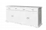 Kommode Kiefer massiv Vollholz weiß lackiert Pipilo 15 - Abmessung: 88 x 182 x 54 cm (H x B x T)