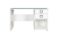 Schreibtisch 28, Farbe: Weiß - Abmessungen: 74 x 125 x 60 cm (H x B x T)