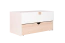 Jugendzimmer - Kommode Skalle 14, Farbe: Weiß / Hellbraun - Abmessungen: 47 x 94 x 49 cm (H x B x T)