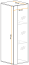 Moderne Hängevitrine Fardalen 18, Farbe: Schwarz - Abmessungen: 120 x 30 x 30 cm (H x B x T), mit drei Fächern