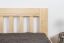 Holzbett 160 x 200 cm Kiefer massiv Natur mit Lattenrost